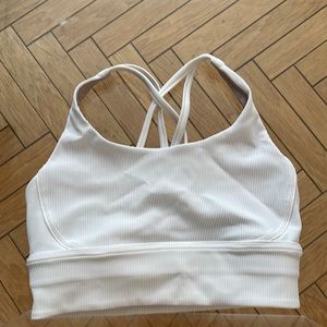 Lululemon Long Line Ribbed Energy Sports Bra